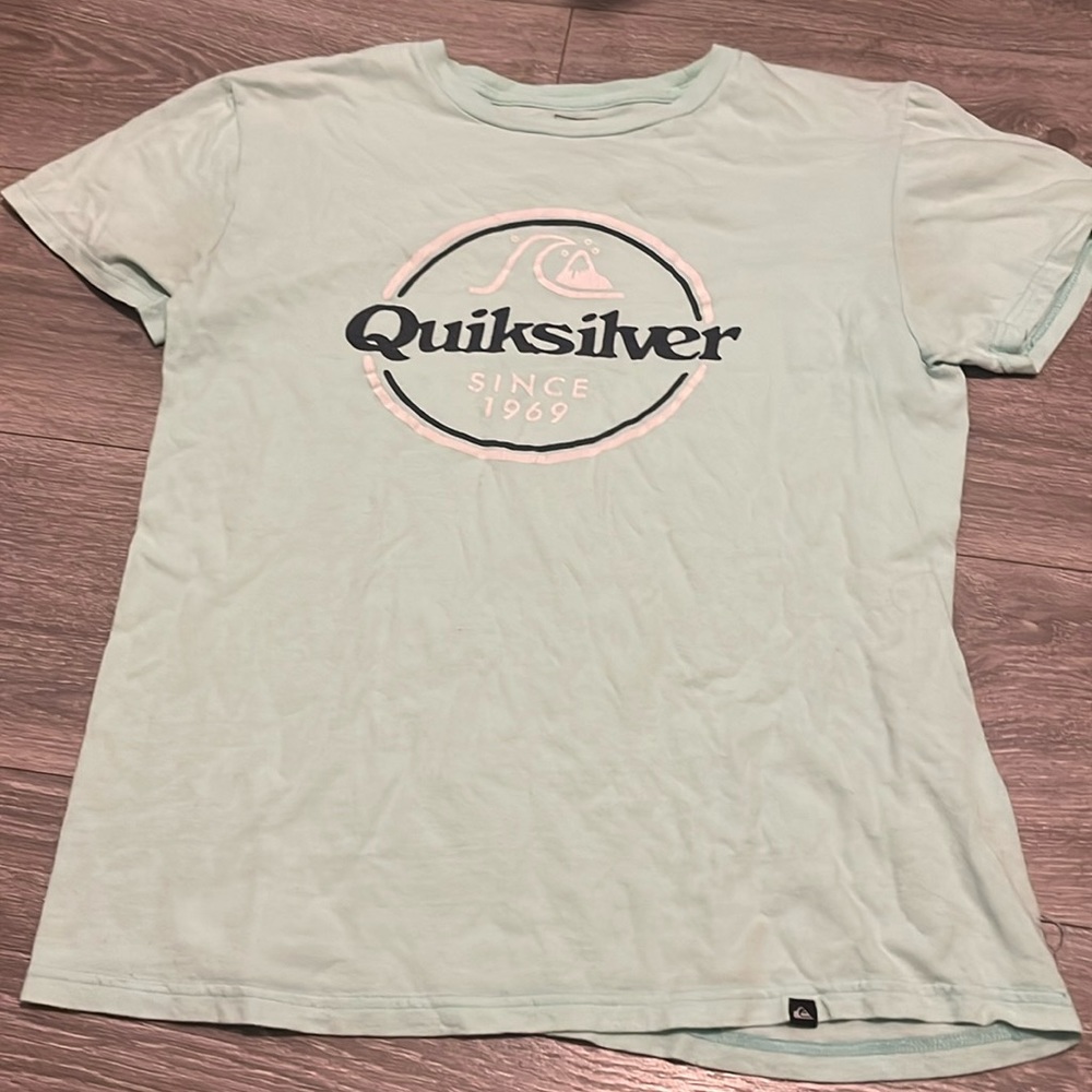 Quicksilver tshirt light teal